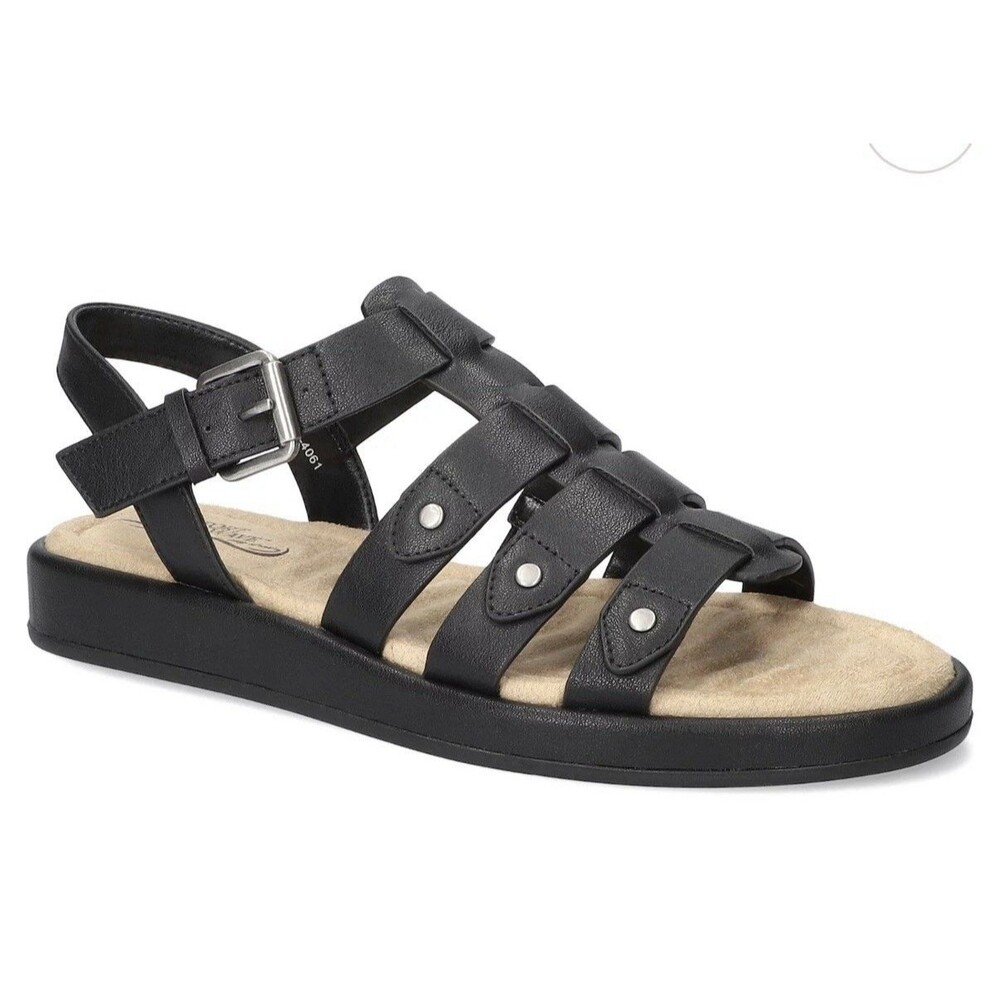 EUC Easy Street Chirp Women’s Gladiator Platform Sandals Size 10 Black